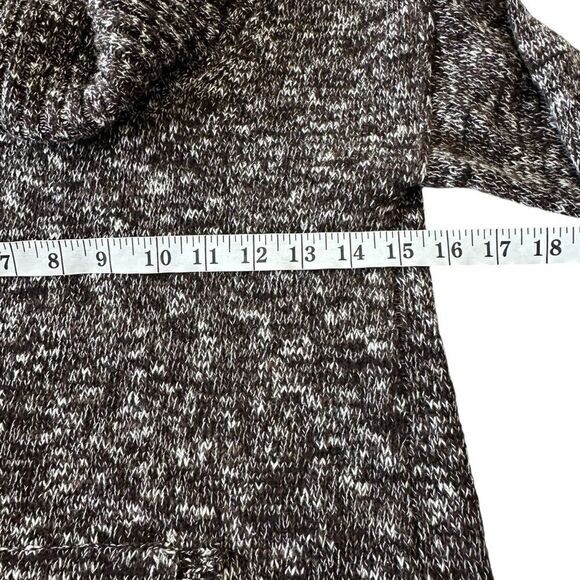 VTG J. Crew Wool‎ Blend Chocolate Brown Marled Turtleneck Knit Sweater, XXS - Picture 9 of 10
